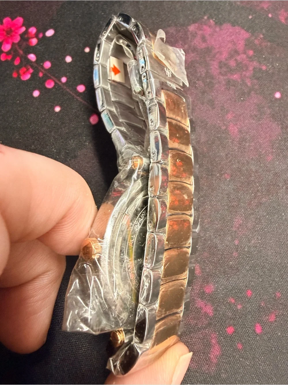 NWOT Jivago Women's JV617 Celebrate Crystal Two-tone Stainless Steel Watch